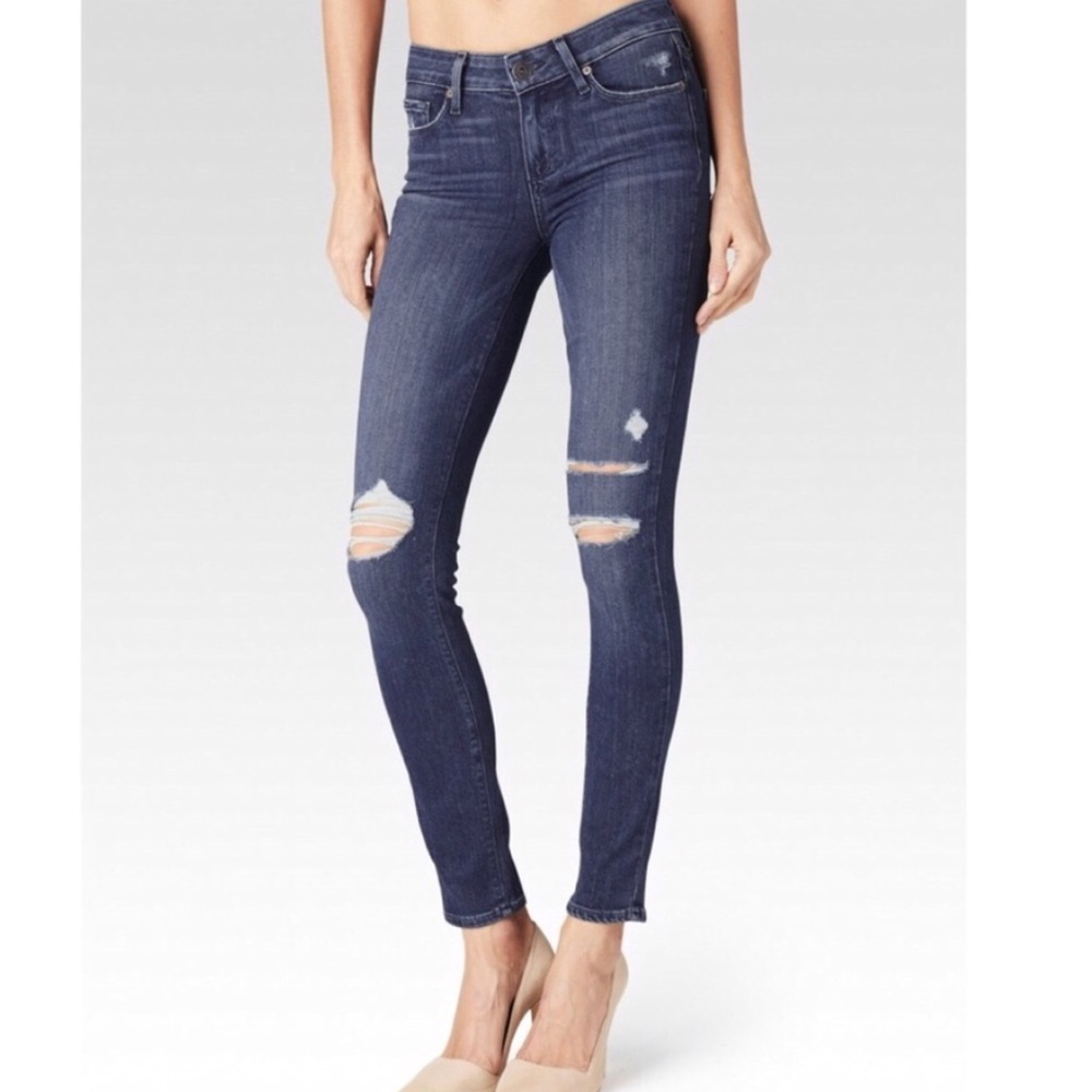 Anthropologie PAIGE Verdugo Destructed Skinny Jean - Picture 6 of 6
